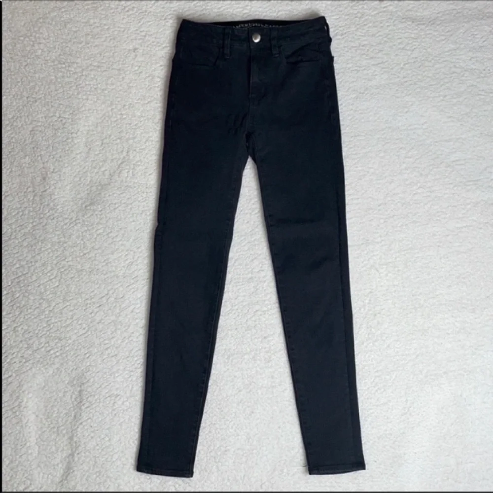 American Eagle Black Jeans Denim High Rise Jegging  Size 0